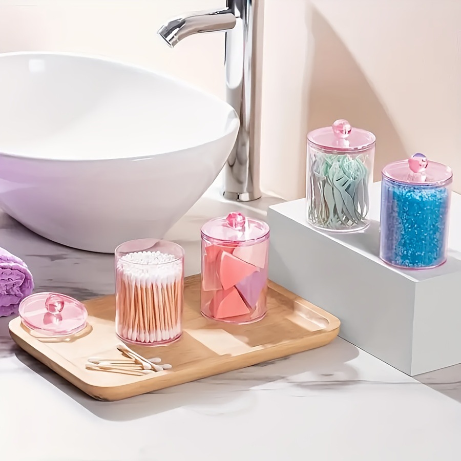 Cotton swab boxes, round cotton swab storage boxes, bathroom can storage cans, transparent toothpick boxes, dental floss boxes are selling well across borders pic 9