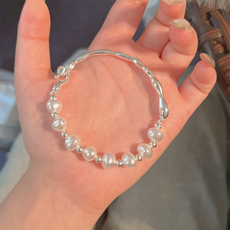 S925银新中式珍珠手链女简约大气高级感小众设计2025新款手饰详情19