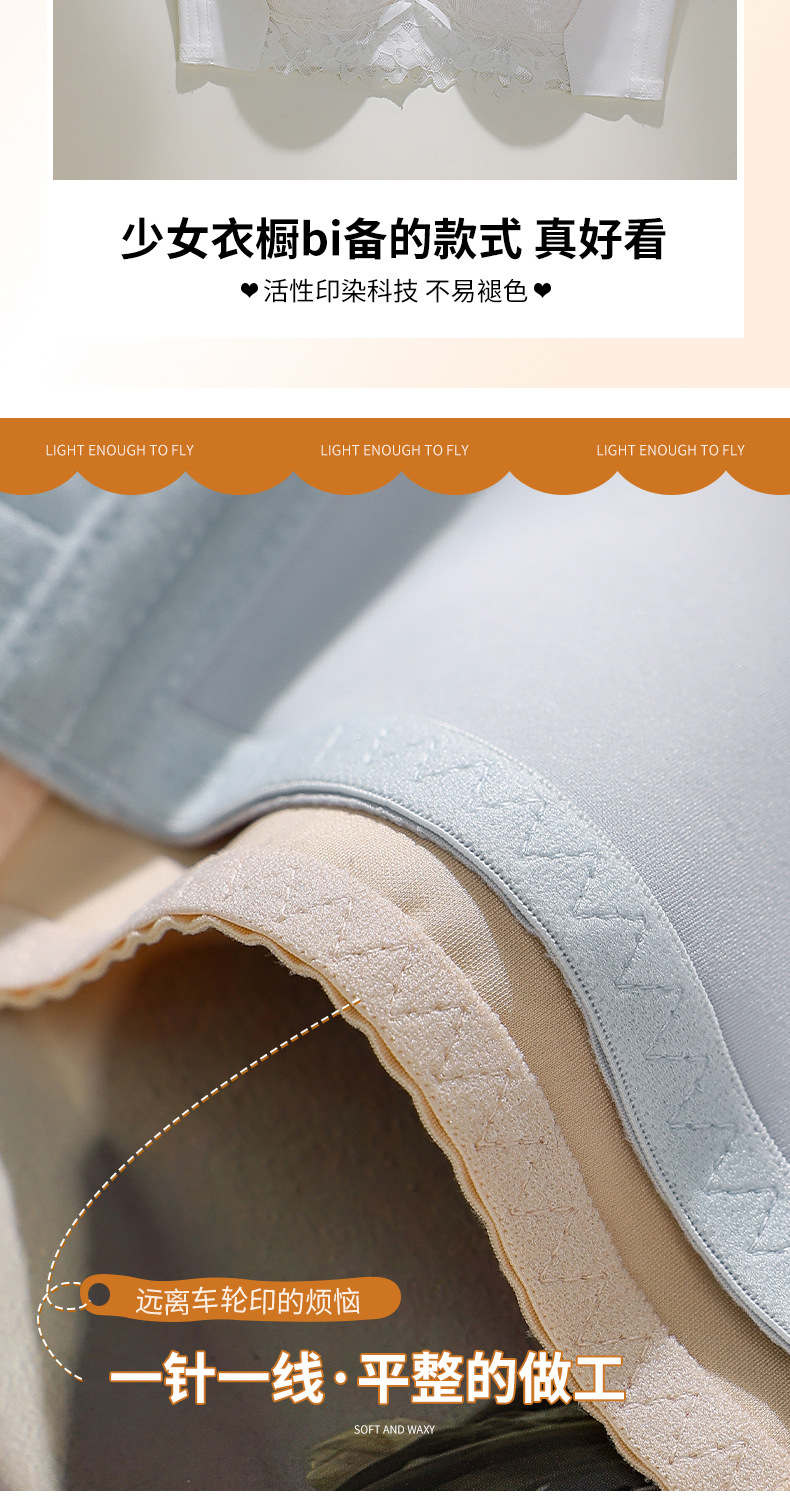 蕾丝内衣女大胸显小薄款聚拢显瘦防下垂收副乳透气无钢圈调整文胸详情17