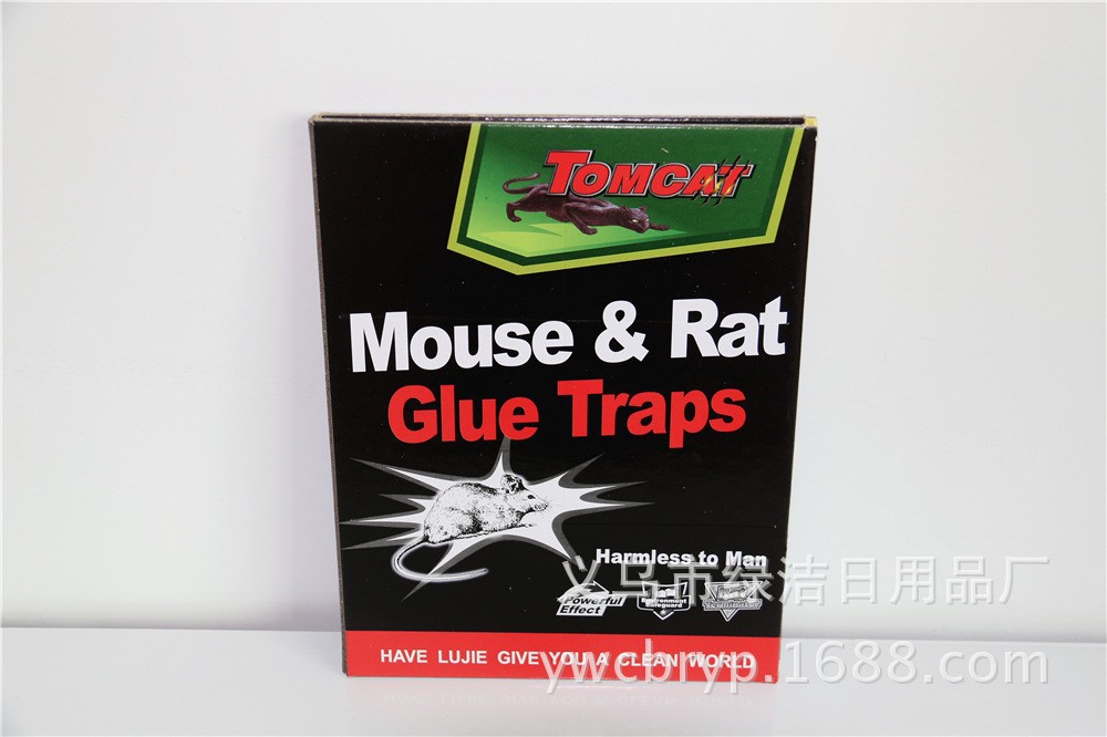 3-116老鼠板粘鼠板厂家批发灭鼠产品日用品批发TOMCAT粘老鼠胶板详情2