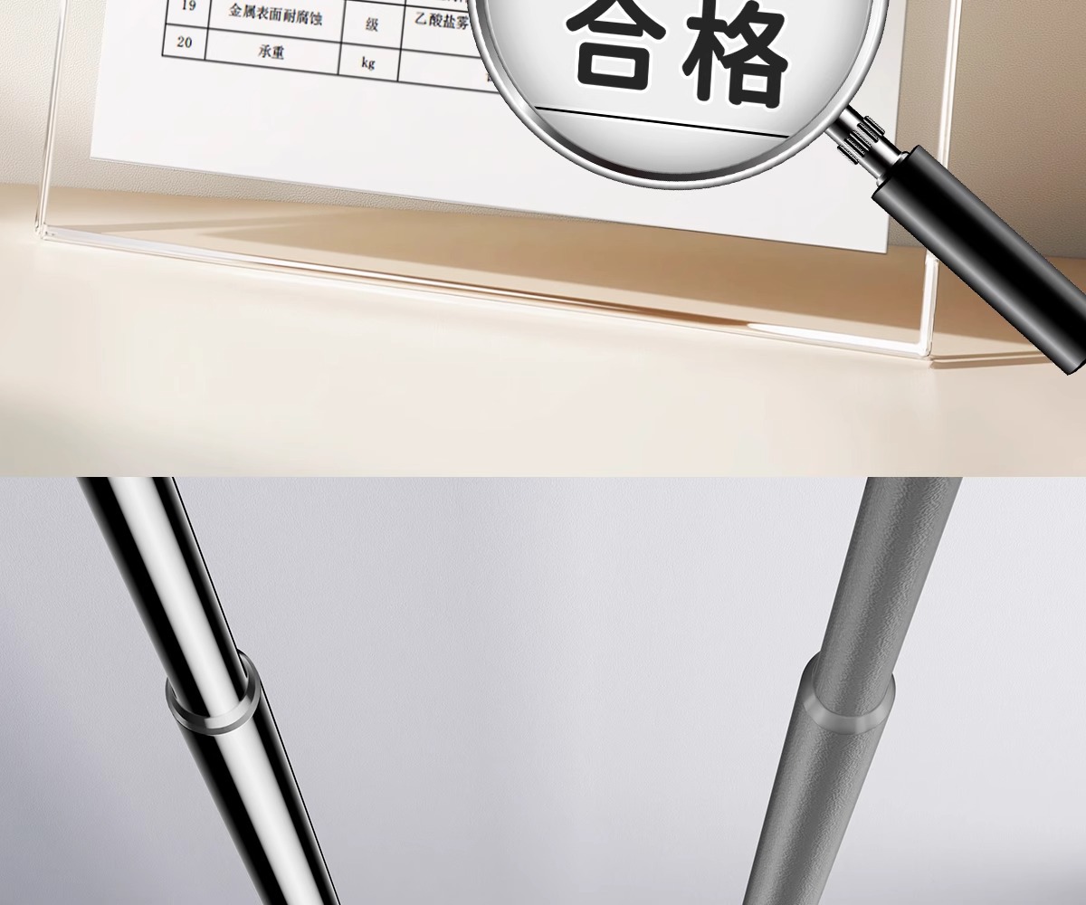 免打孔晾衣服伸缩杆万能支撑杆强力承重窗帘杆可调节卫生间浴帘杆详情10