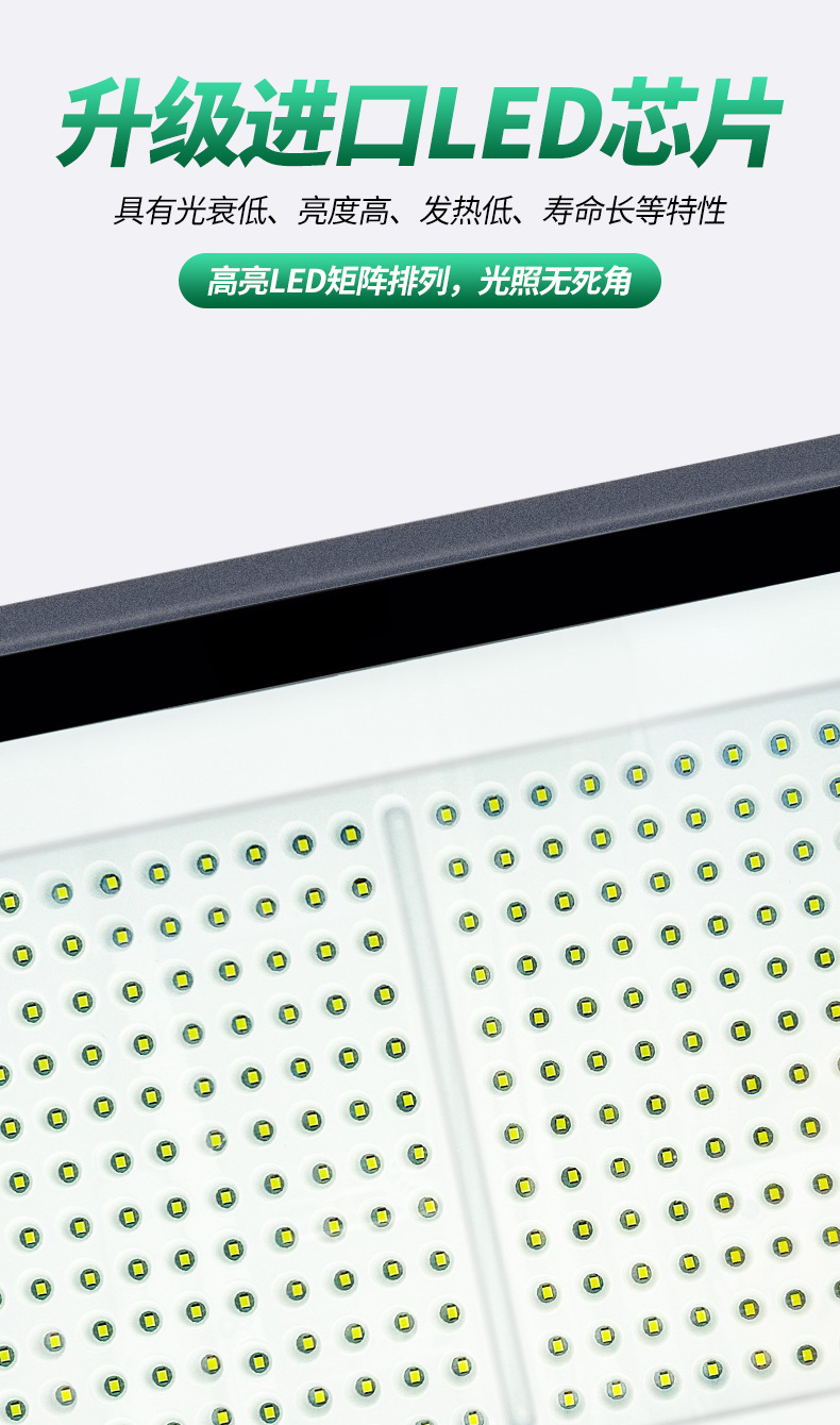 Yaming led floodlights, outdoor waterproof searchlights, construction site courtyard factory lighting lamps, engineering ultra-bright floodlights pic 7