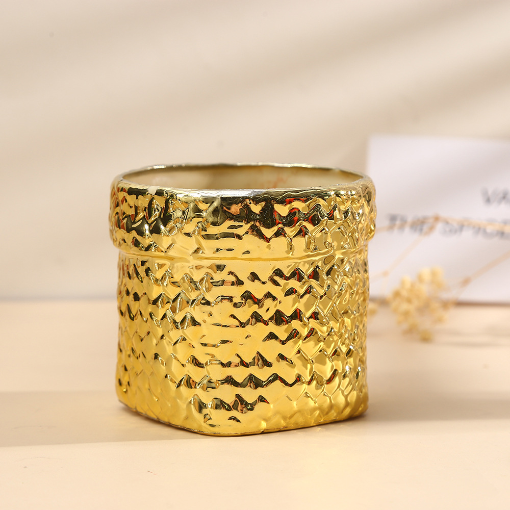 Nordic InS-style imitation rattan woven plastic flower POTS, durable garden decoration, green plant containers, succulent flower POTS, pothos POTS pic 3