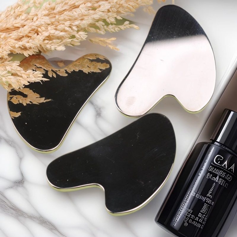 刮痧板不锈钢刮痧金属脸部心形提拉手指板大号紧致片按摩工具肩颈详情4