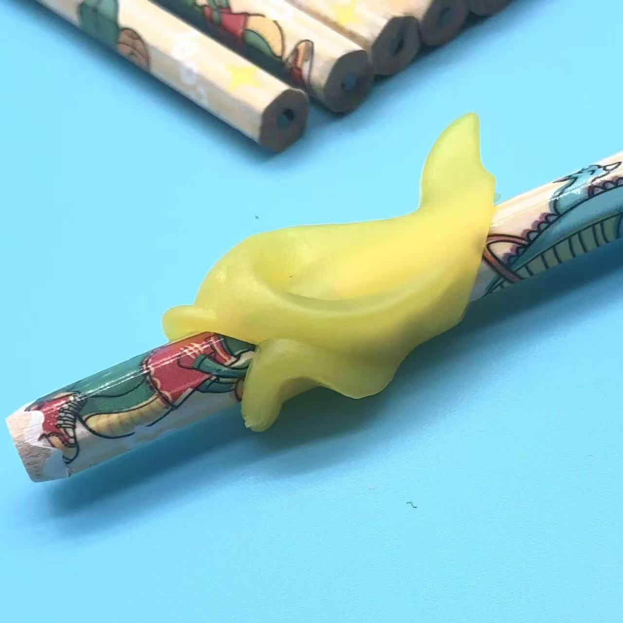 12 small leather-tipped pencils with pencil sharpeners, box gift, student graphite core 2B dinosaur pencils pic 5
