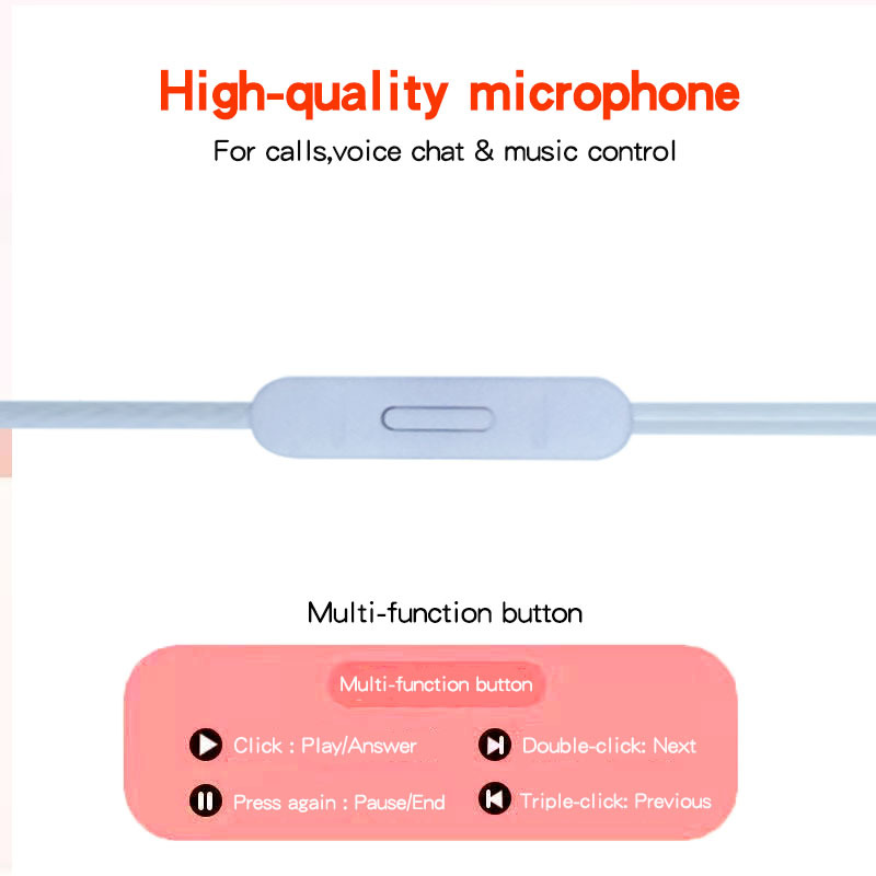 The new Sogo headphones are in-ear type with microphone and line control TYPE-C digital head, suitable for Apple and Huawei mobile phones pic 8