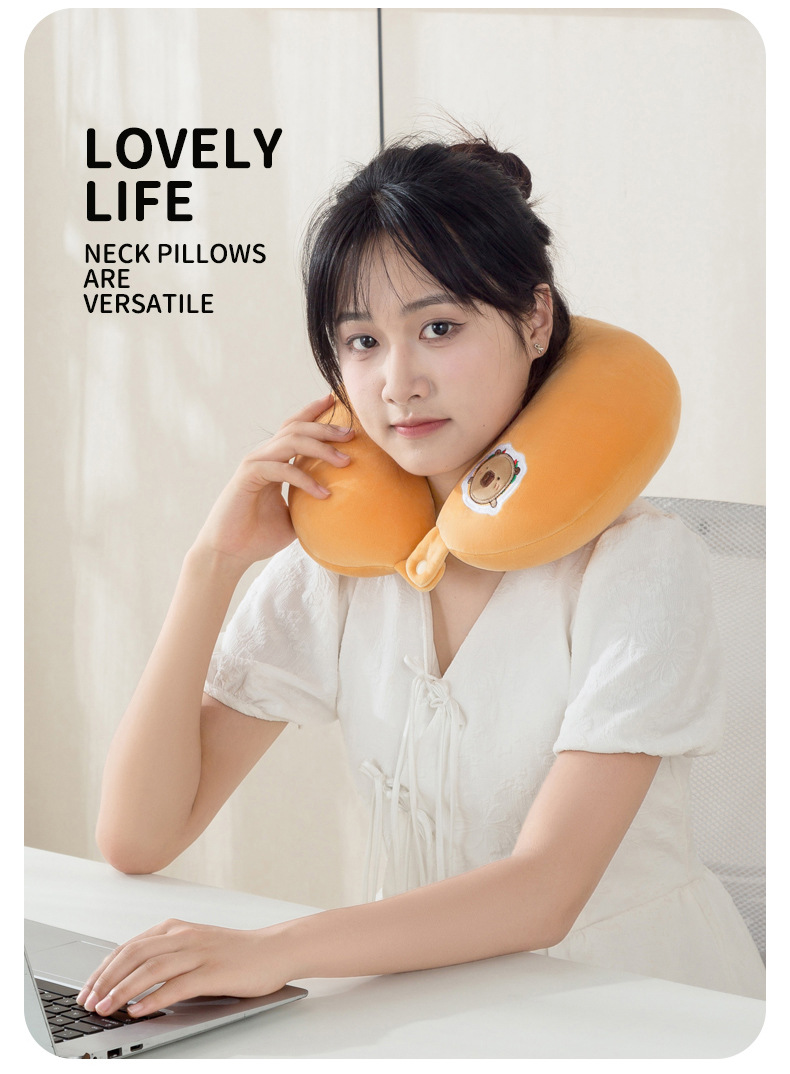 Kabibala transformable pillow, hamburger and French fries edge doll, U-shaped pillow, Fun pillow, multi-functional transformable pillow wholesale pic 17