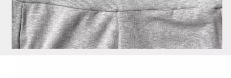 灰色翻腰微喇叭裤女夏季薄款垂感裸感云朵裤小个子显瘦休闲运动裤详情7