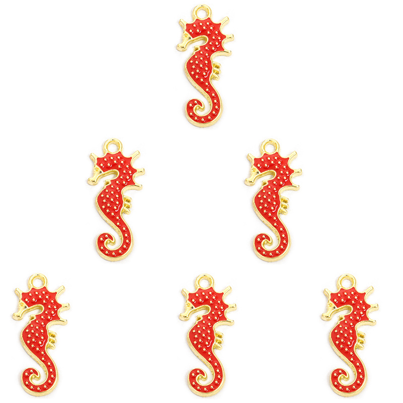 海马滴油合金挂件 海洋DIY饰品配件手链项链耳环钥匙链动物小吊坠详情18