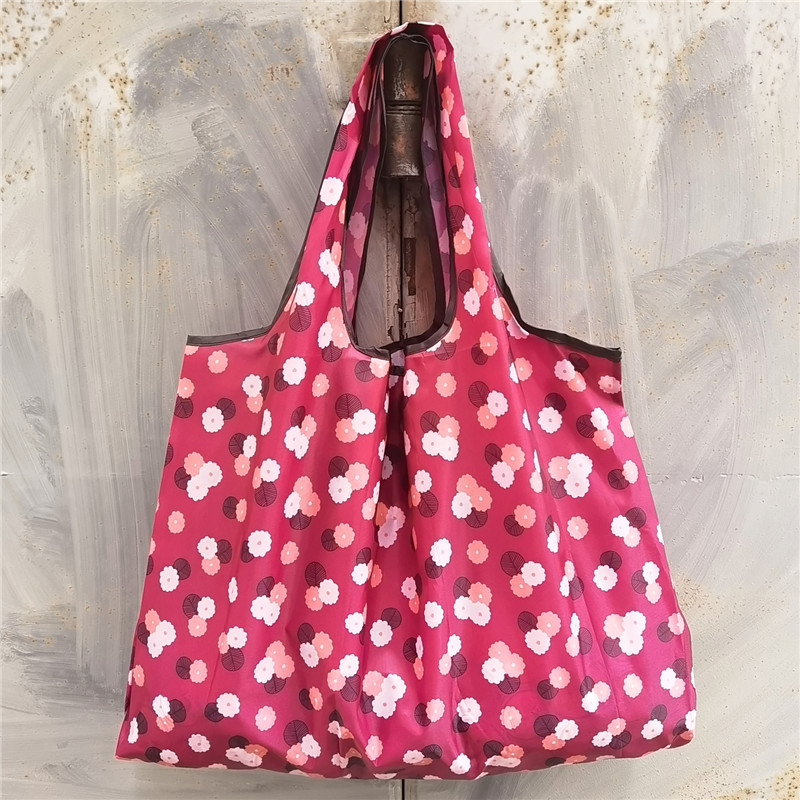 超大号卡通日本折叠环保购物袋防水尼龙买菜包收纳包米奇头手提袋详情33