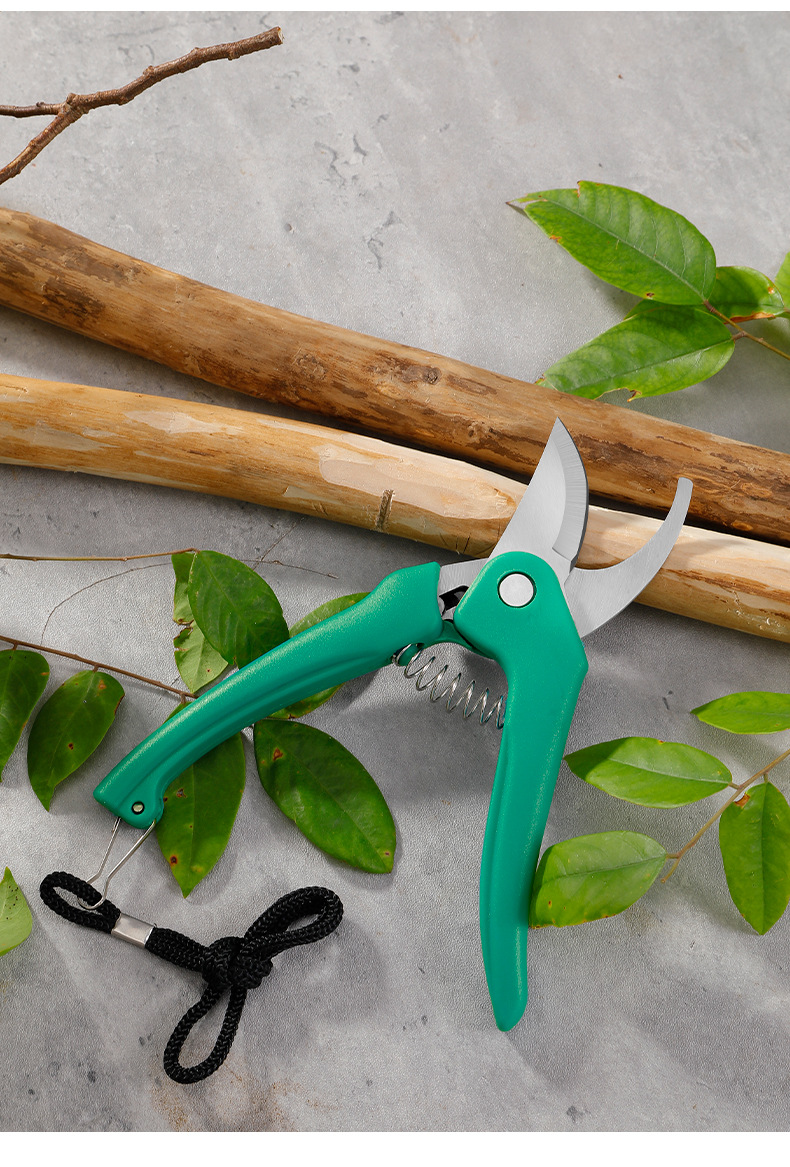 不锈钢修枝剪刀户外便携采摘果树枝剪强力园艺花园剪家用盆栽专用详情10