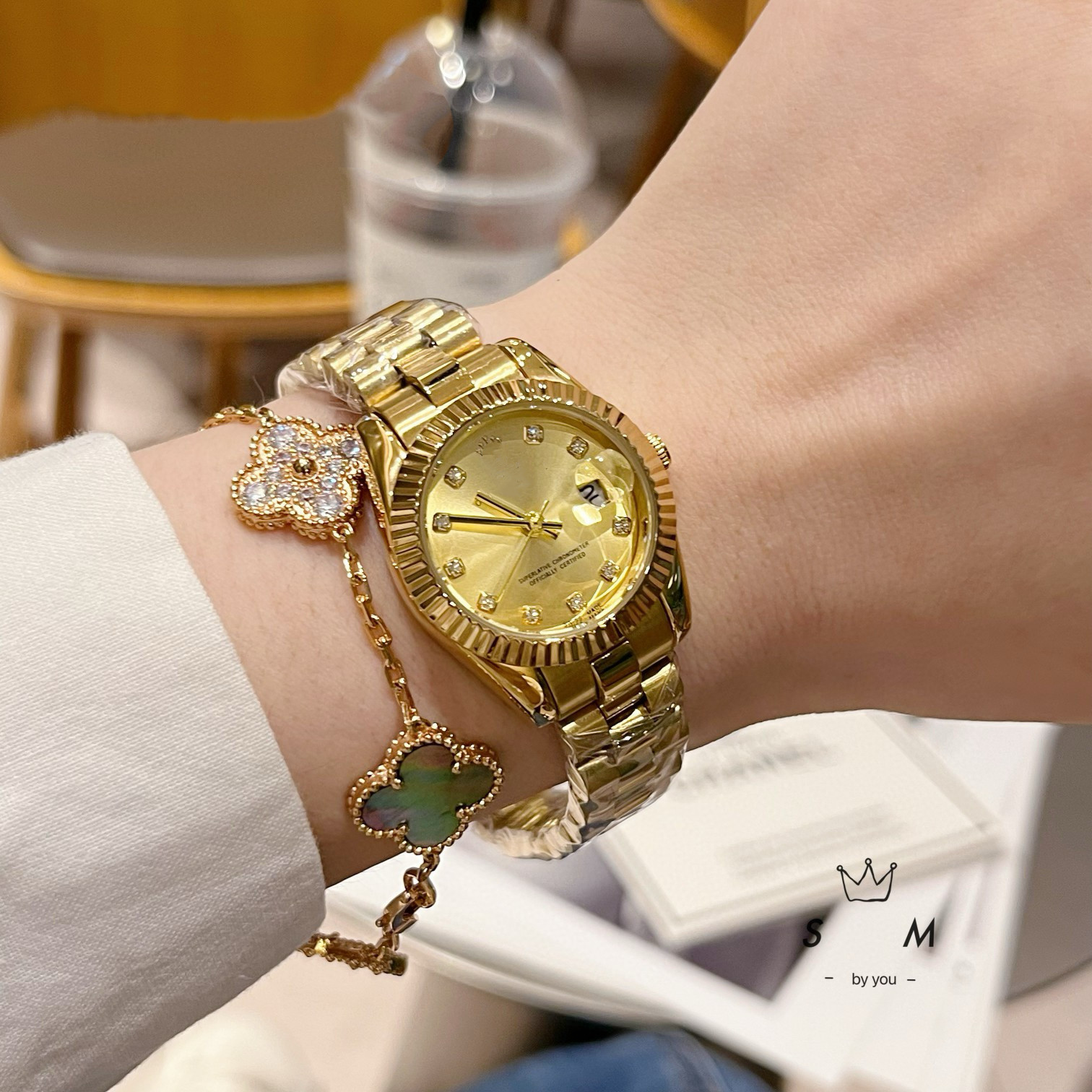 微商劳力家士日志系列时尚潮流钢带手表女名表石英手表女男代发详情32