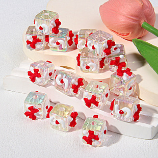 卡16七彩电镀珠中珠手绘珠素材diy手链车挂串珠散珠珠子厂家批发详情4