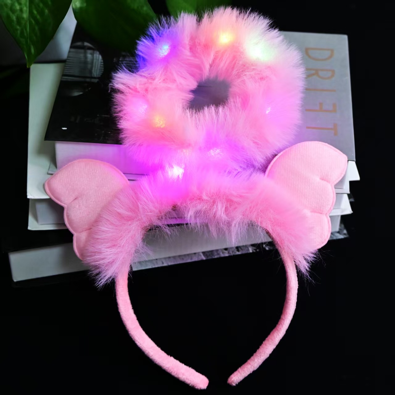 New hair bands, feather angel headbands, cos headwear, forest-themed luminous toys, popular wholesale items for night market stalls pic 5