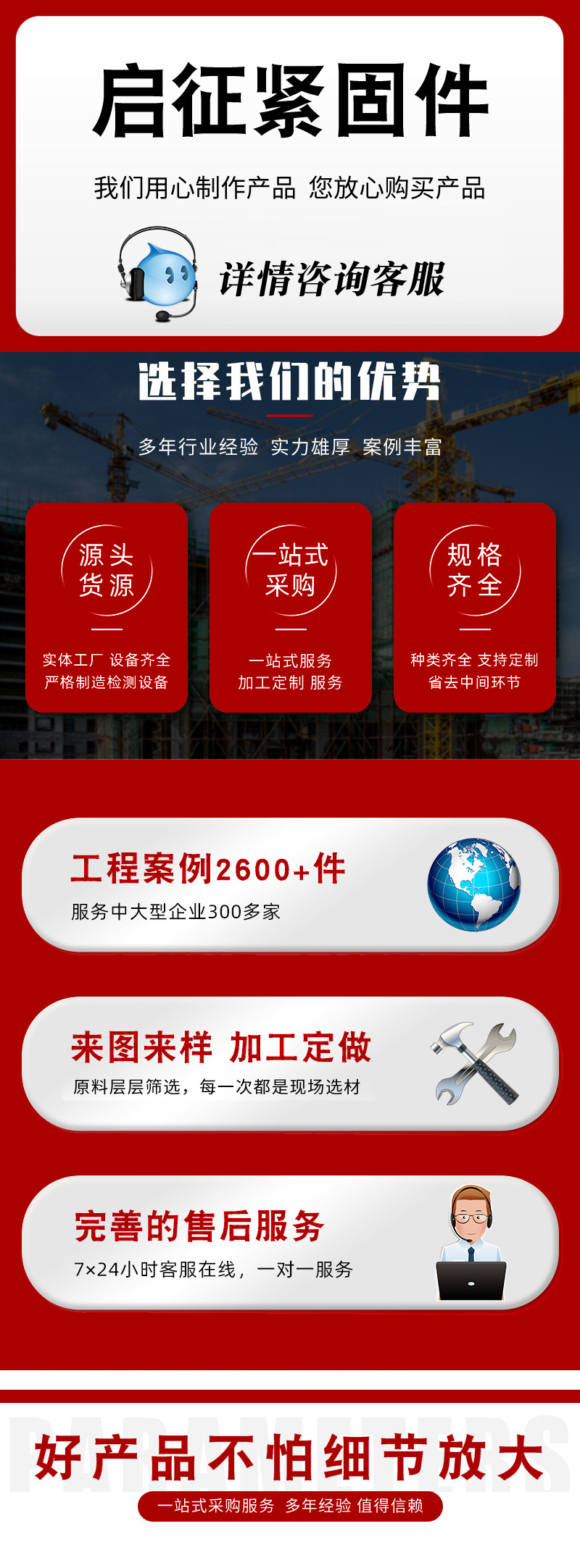 高强度螺栓 螺母 紧固件  4.8/8.8/10.9/12.9级  外六角螺栓 螺丝详情1