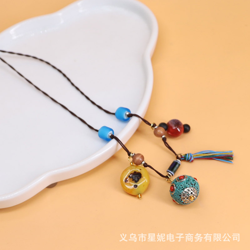 Ethnic style, Bohemian style, multi-treasure necklaces, cheongsams, cotton and linen clothes, accessories, collectibles, tassels, necklaces, best-selling wholesale items pic 21