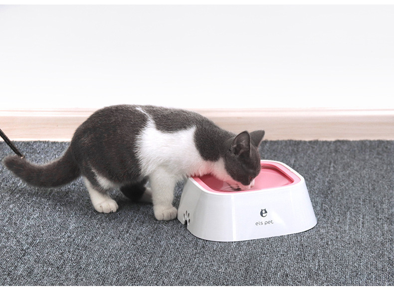 宠物用品狗狗猫咪喝水碗不湿嘴防溅水自动饮水器漂浮碗大容量水碗详情24