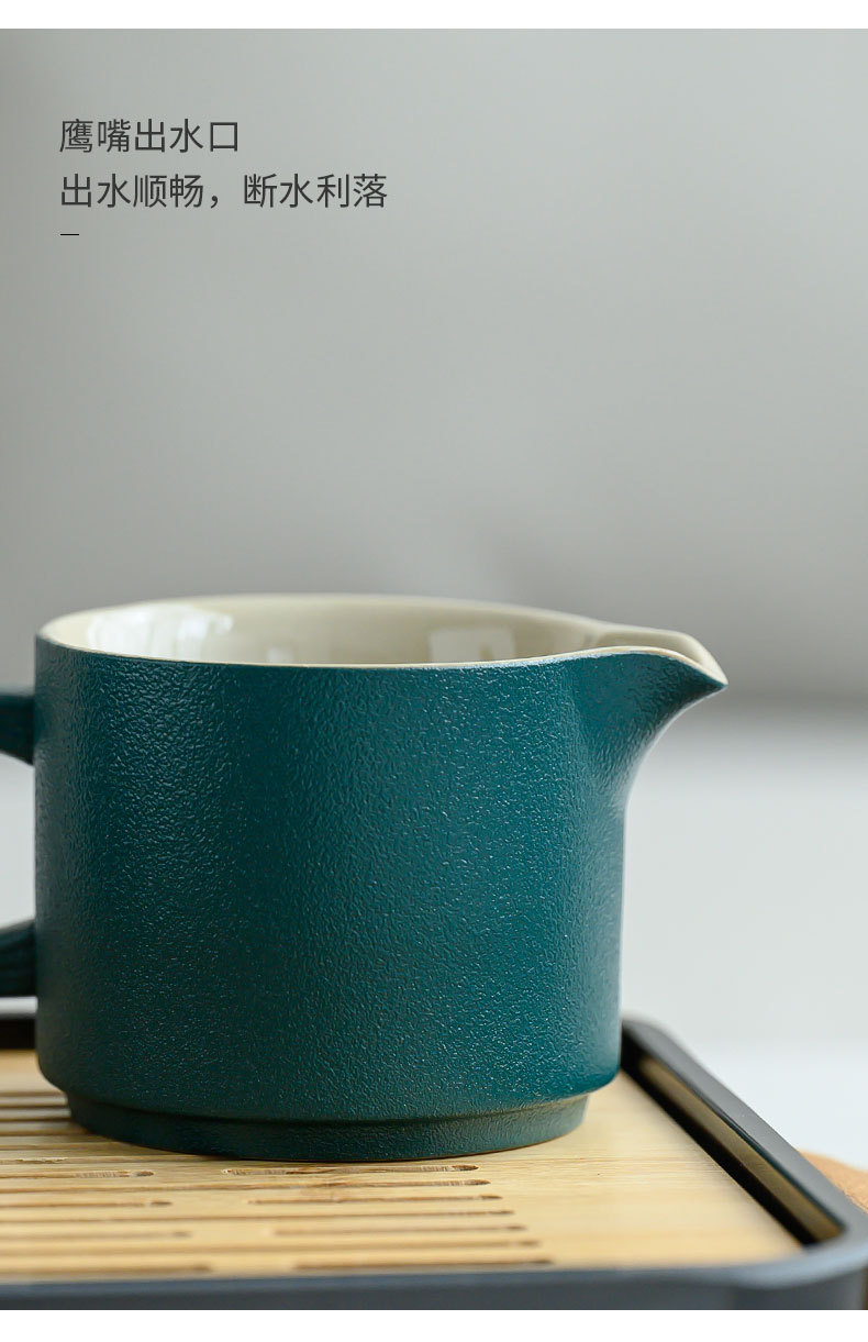 The Tea Charm Set is a simple and luxurious kung fu travel tea tray and tea ware. It is a portable and easy-to-use business activity gift pic 14