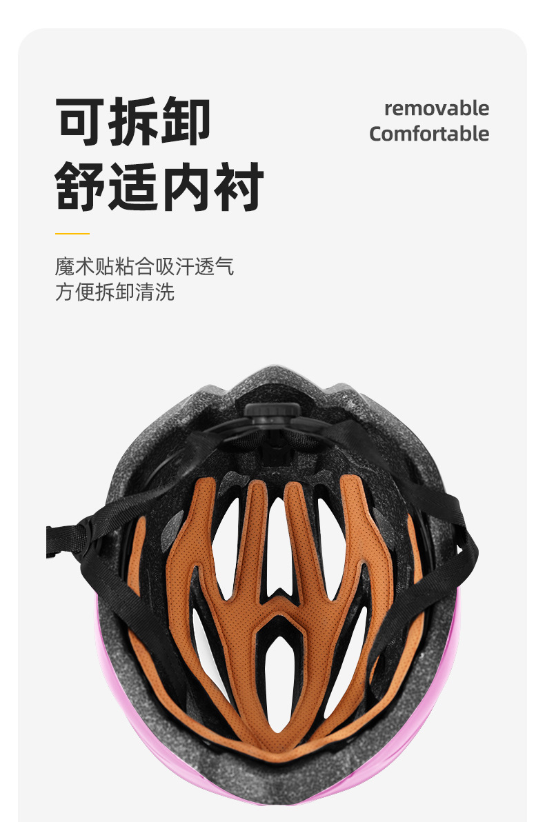 自行车头盔男女山地车公路车折叠平衡车单车轮滑安全盔帽骑行装备详情7