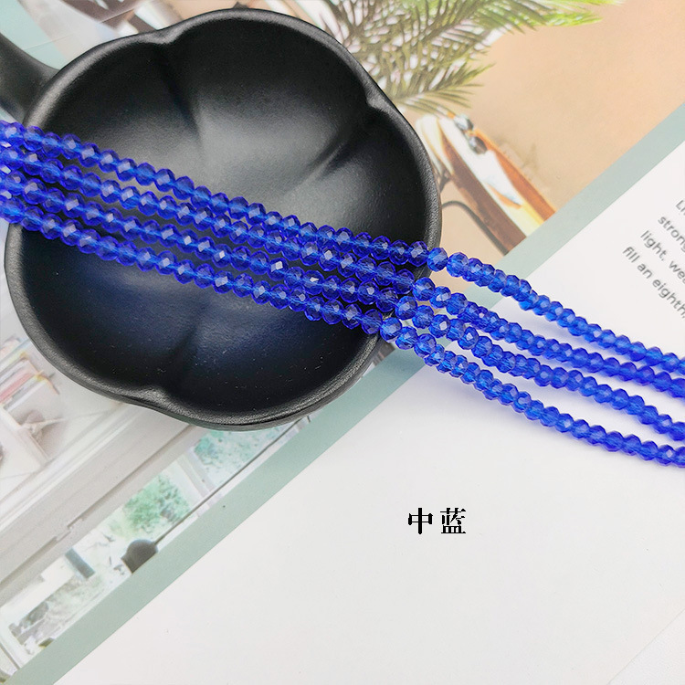 水晶玻璃切面扁珠玻璃珠彩色车轮散珠发饰箱包鞋服饰配件水晶扁珠详情26