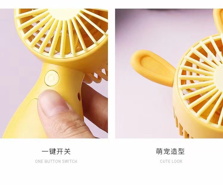 New portable charging handheld fan mini desktop for cute pets, student dormitory, office, outdoor USB charging pic 16