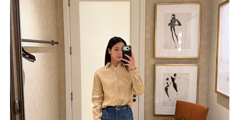 PL blue jeans for men and women, high-waisted loose, casual, versatile, wide-leg trousers with patch pockets, European and American style 2026 new style pic 29