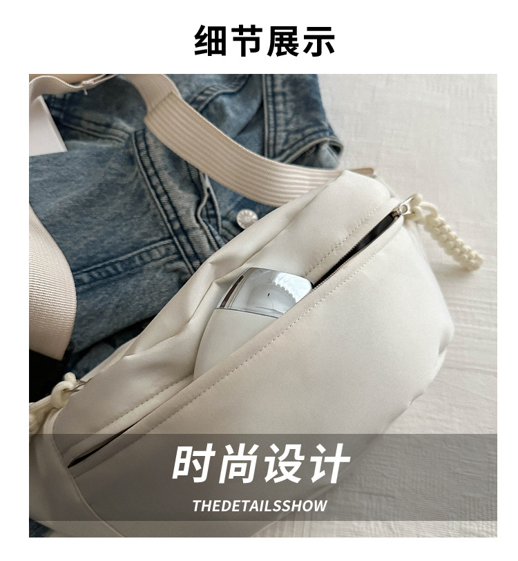 Summer casual candy-colored single-shoulder dumpling bag 2024 New trend neutral daily chest bag, beautiful and fashionable crossbody bag pic 3
