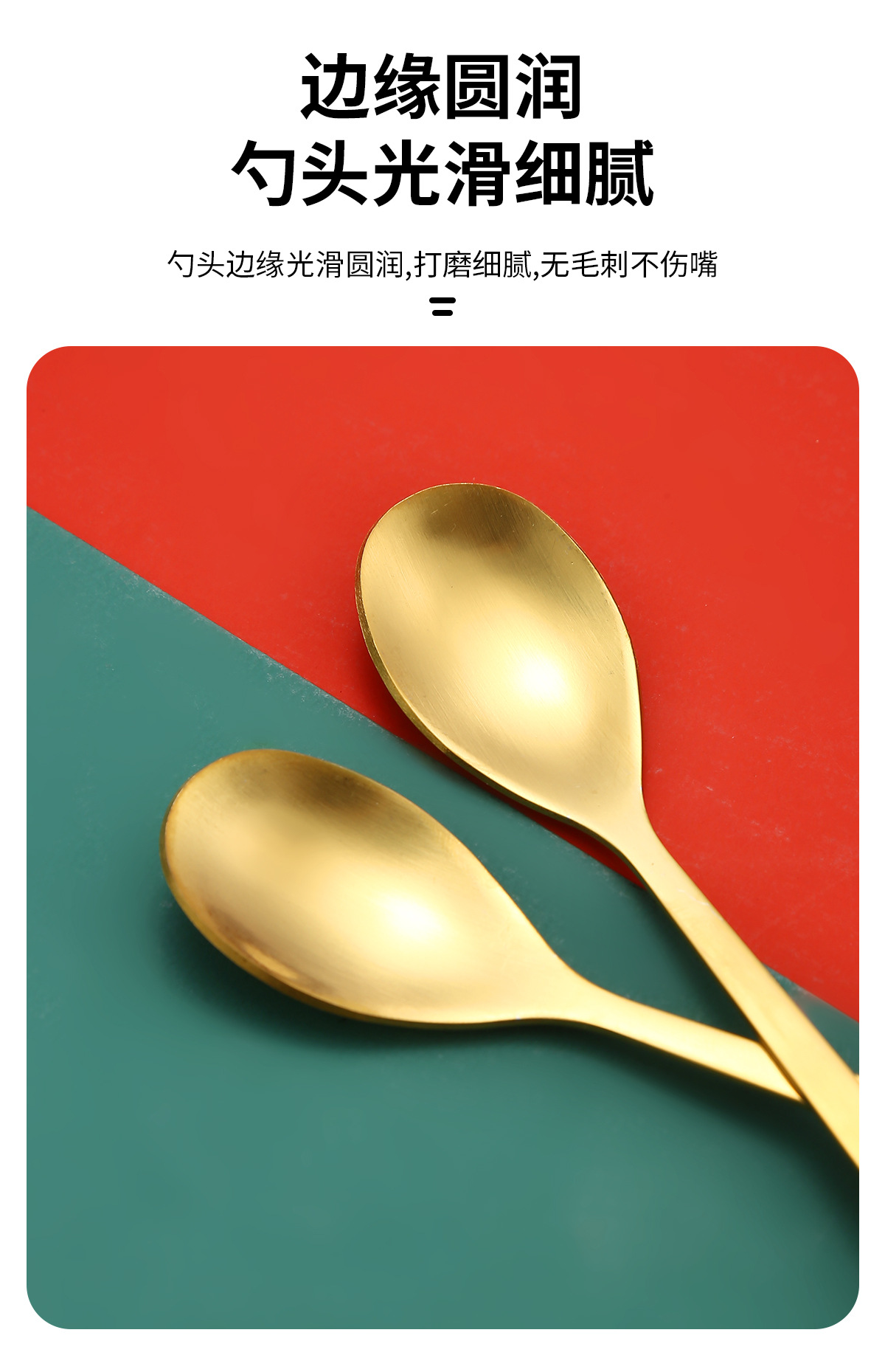 圣诞礼品餐具不锈钢咖啡勺子甜品勺叉套装创意卡通小公仔勺子叉子详情6