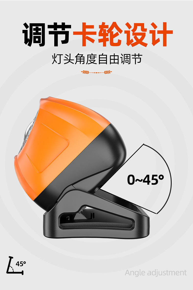 强光头灯充电超亮头戴式照明灯超长续航感应户外夜钓鱼家用手电筒详情10