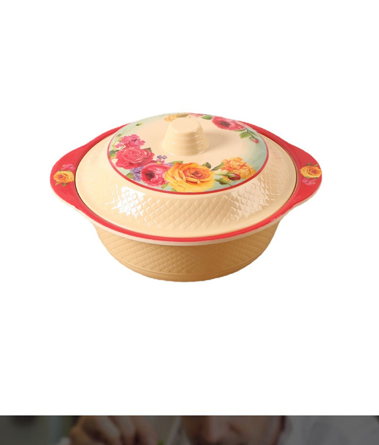 工厂批发盖碗花色混装密胺餐具仿瓷耐摔汤盘餐具现货供应亚马逊详情7