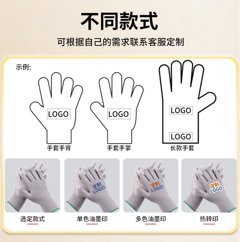 Factory direct sales, customized and wholesale of wear-resistant and oil-resistant nitrile gloves, labor protection wear-resistant gloves, and impregnated labor protection gloves pic 5