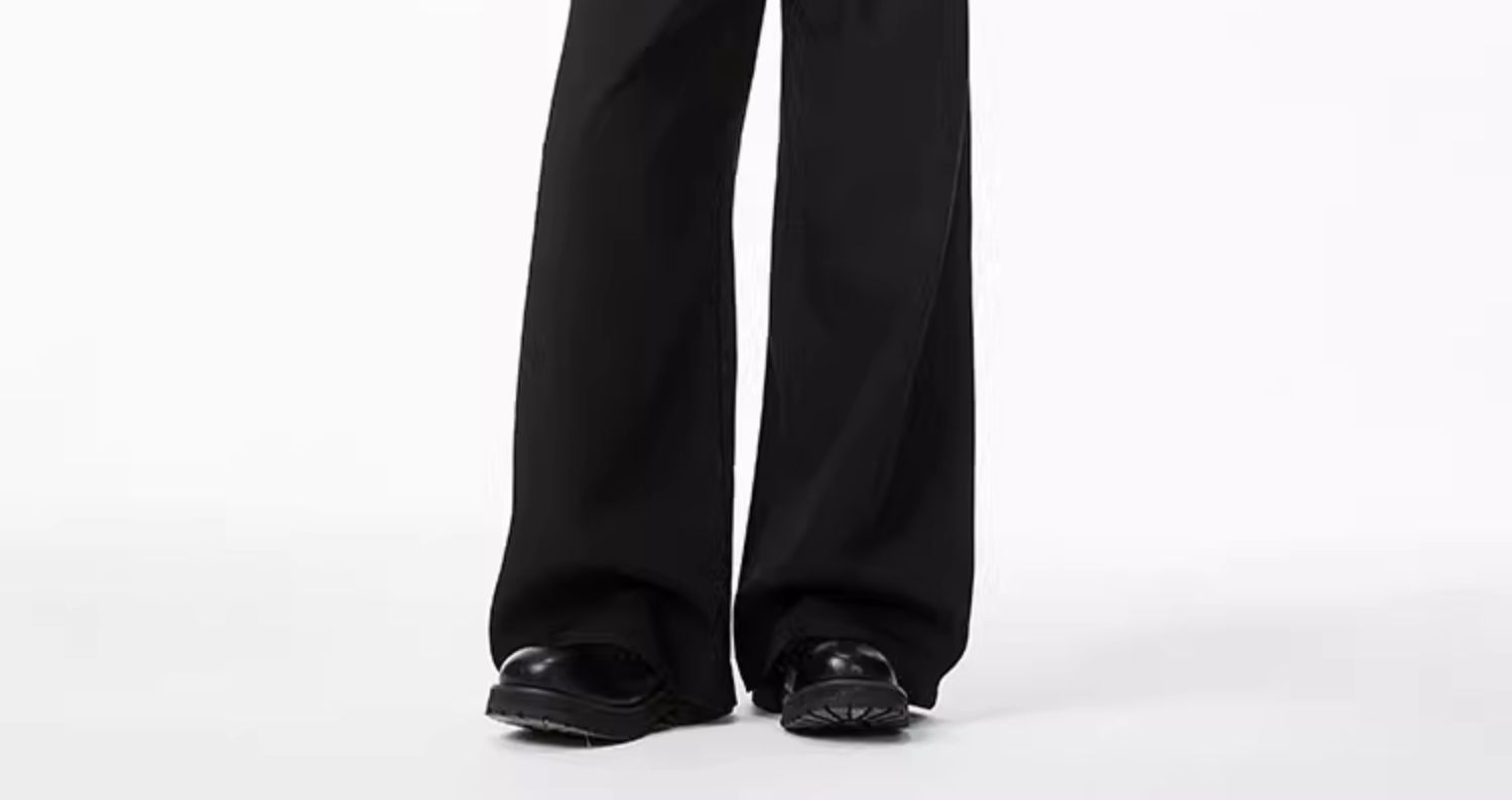 Americano cleanfit negro pantalones hombre primavera otoño recto holgada sensación casual premium sensación pantalones de pierna ancha hombre pic 16