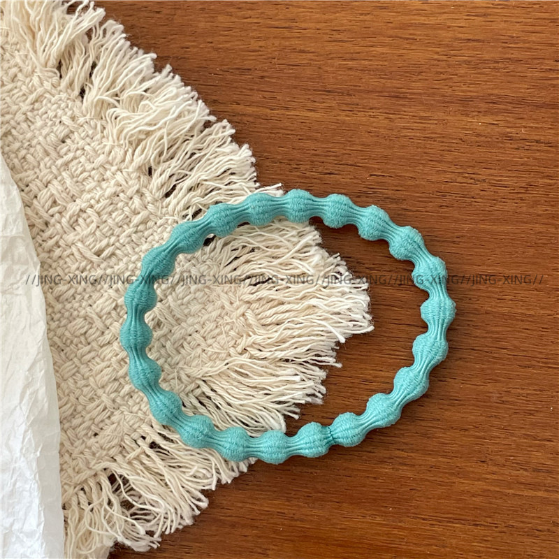 Ladylike style, gentle color series, colorful towel loops, hair bands, new daily basic leather bands, ponytail hair ties pic 24