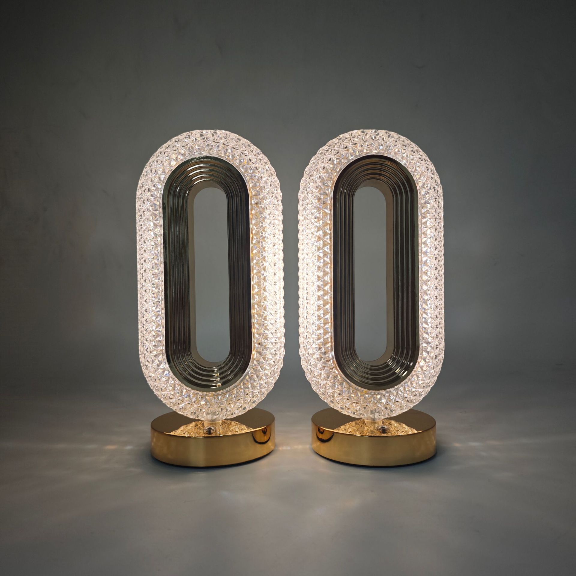 Crystal table lamp, electroplated process, track, European touch, bedroom, bedside, ambient night light, ambient light, bedroom pic 21