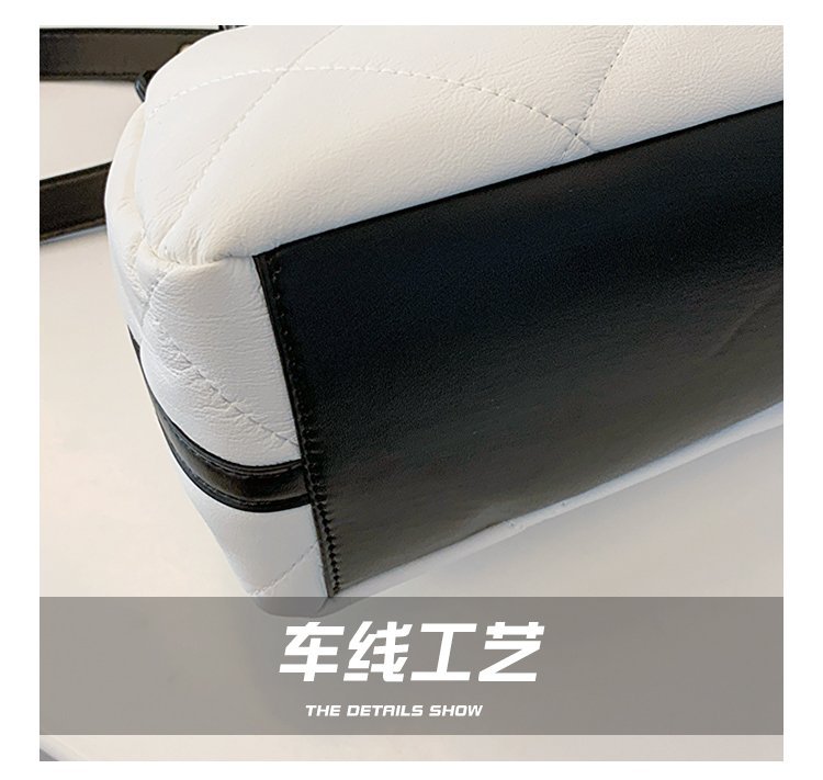 包包女2024新款菱格绣线拼接链条饺子包洋气潮流单肩斜挎手提包包详情5