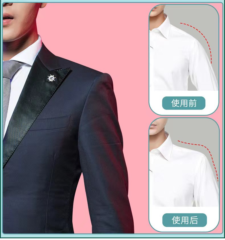 硅胶海绵肩垫肩美肩直角神器隐形防滑窄肩贴男女溜肩防滑自粘垫肩详情19