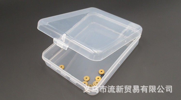 透明简约化妆品洗脸粉扑包装空盒睫毛饰品盒一次性口罩翻盖收纳盒详情10