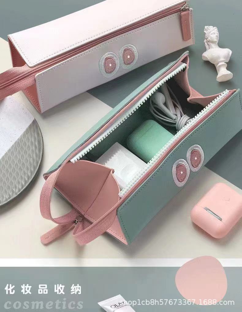 皮质笔袋个性文具盒大容量耐脏防水收纳盒新款中小学生笔袋批发详情5