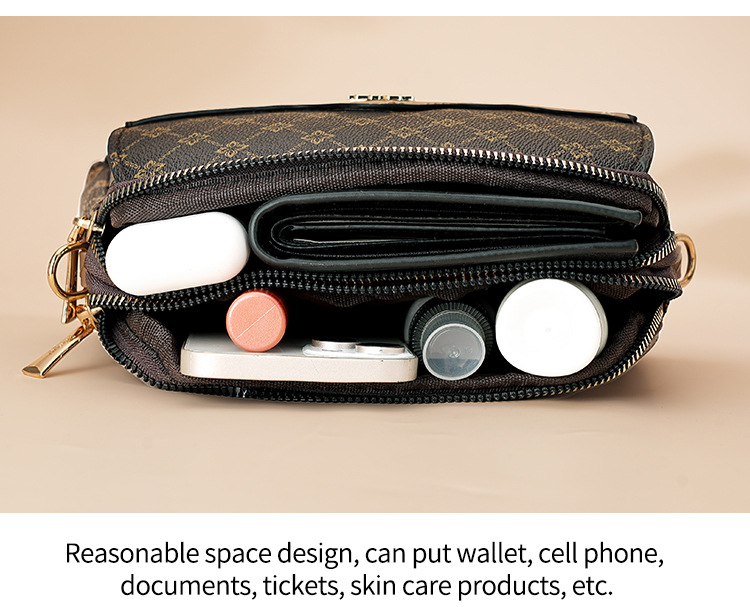 包包女高级感2024跨境外贸斜挎包大容量新款老花时尚气质百搭小包详情10