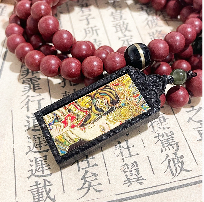 Natural herbal incense materials are selling well. The same style of incense bead jewelry, natural medicinal incense bead Thangka bracelet, gift, cultural play and Buddhist prayer beads pic 4