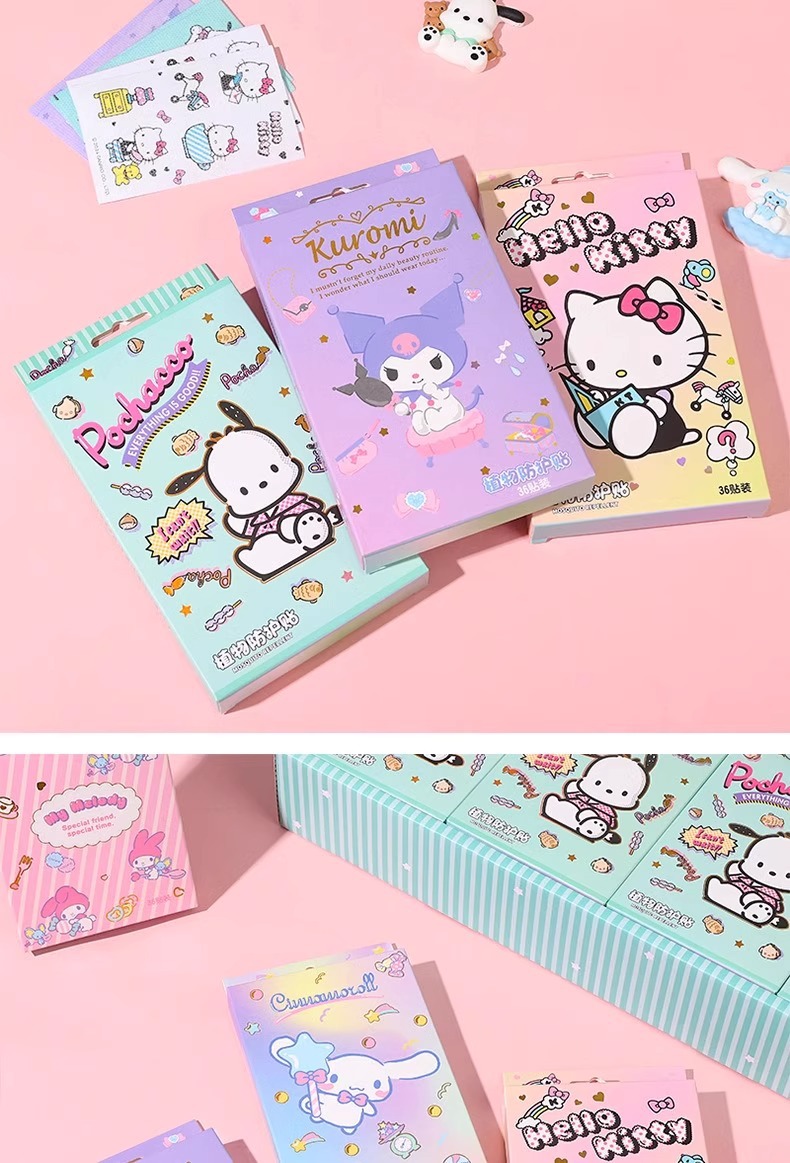 三丽鸥正版驱蚊贴植物精油防叮贴片玉桂狗美乐蒂库洛米儿童防护贴详情11