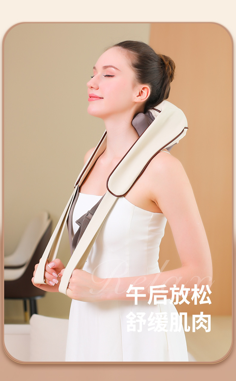Cross-border shoulder and neck massager, cervical massager, massage the trapezius muscle of the shoulder, cervical multi-functional heating simulation human hand pic 5