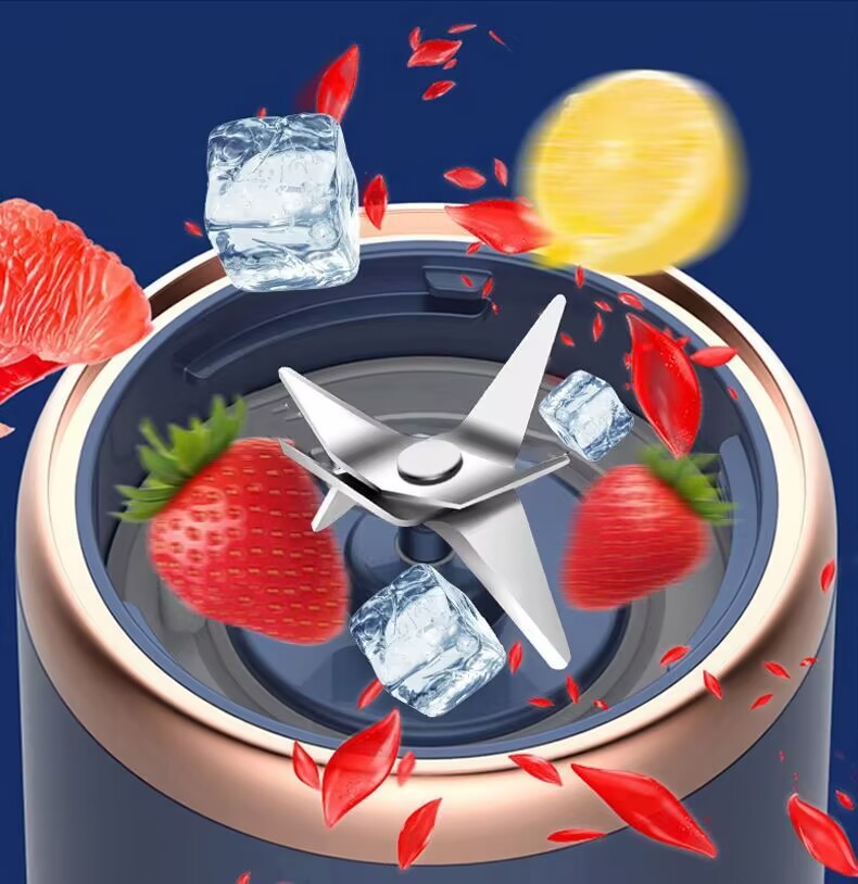 Cross-border six-blade fully automatic multi-functional juicer, portable rechargeable small household water juice pic 16