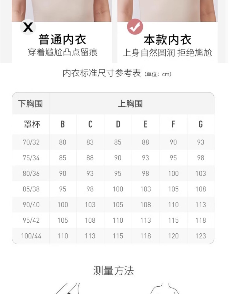 收腋下副乳内衣女大胸显小聚拢防下垂大码调整型矫正外扩胸型文胸详情12