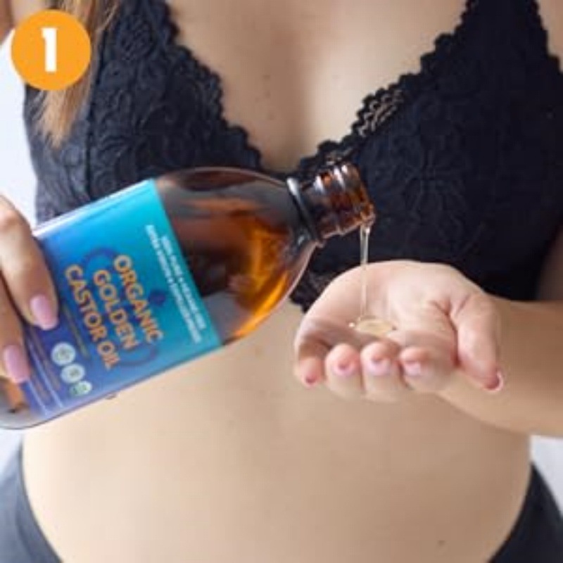 跨境蓖麻油胸垫Castor oil chest patch可水洗蓖麻油护理胸垫胸贴详情10