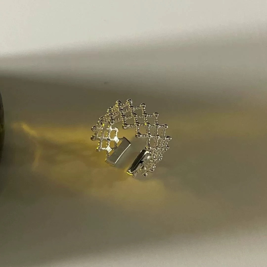 韩国博主feve同款coldf*ame宽版窄版花瓶素圈戒指女简约高级个性详情2