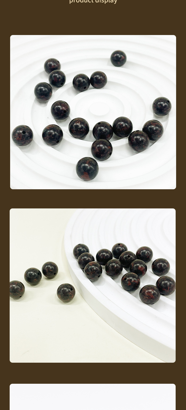Live-streaming bestsellers: Black and red dual-color natural incense beads and loose beads for DIY traditional Chinese medicine cultural play bracelets, wholesale of incense beads in multiple specifications pic 4
