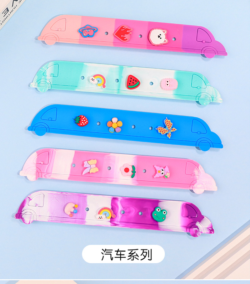 创意新款美人鱼圈个性DIY硅胶洞洞手环礼品小礼物拍拍批发手链详情12