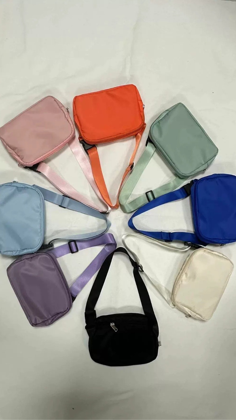 lulu包同款腰包跑步休闲胸包户外运动可定制logo便携斜挎包批发详情3