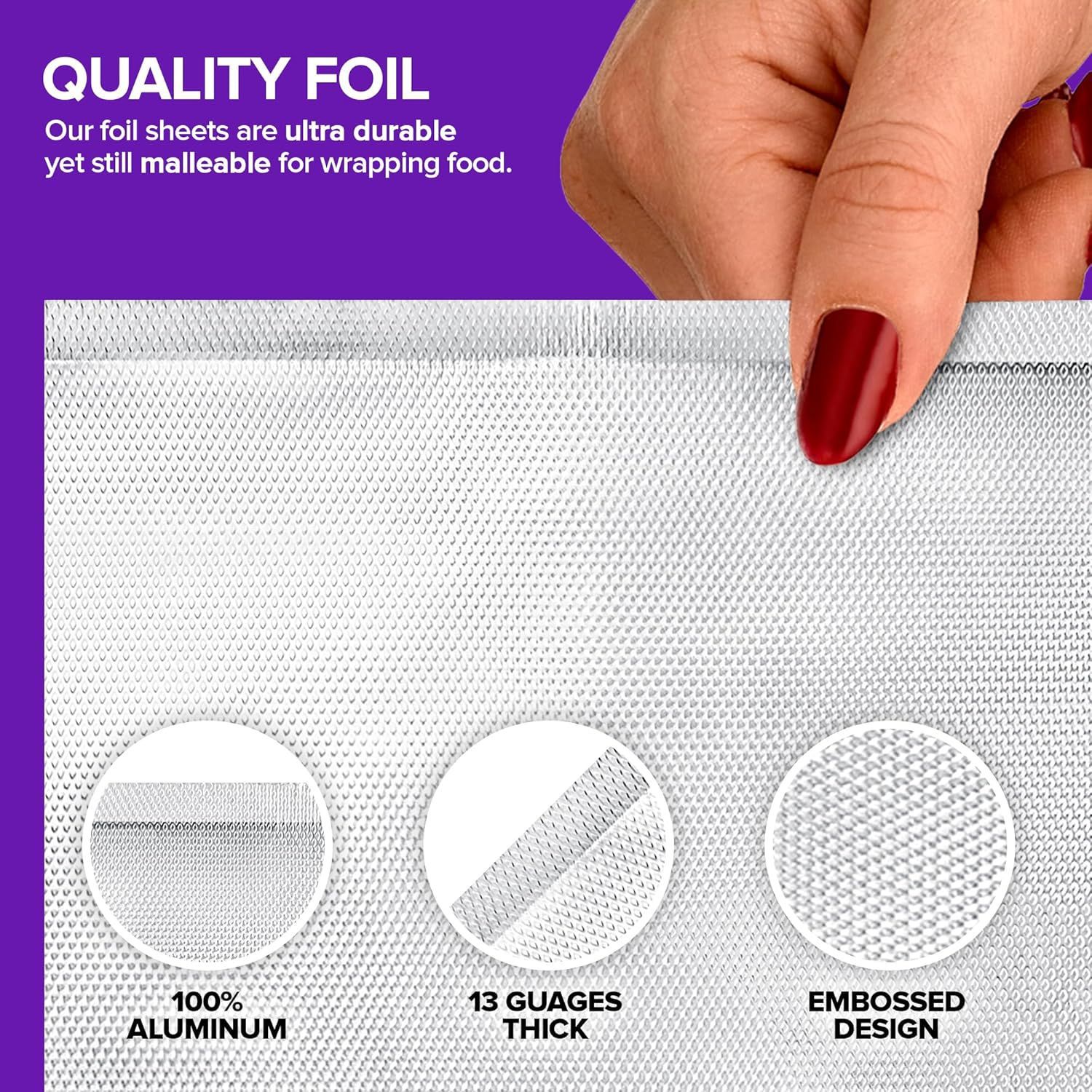 Aluminum foil锡纸烤箱家用烘烤空气炸锅纸铝箔纸烧烤箱烘焙用纸详情3